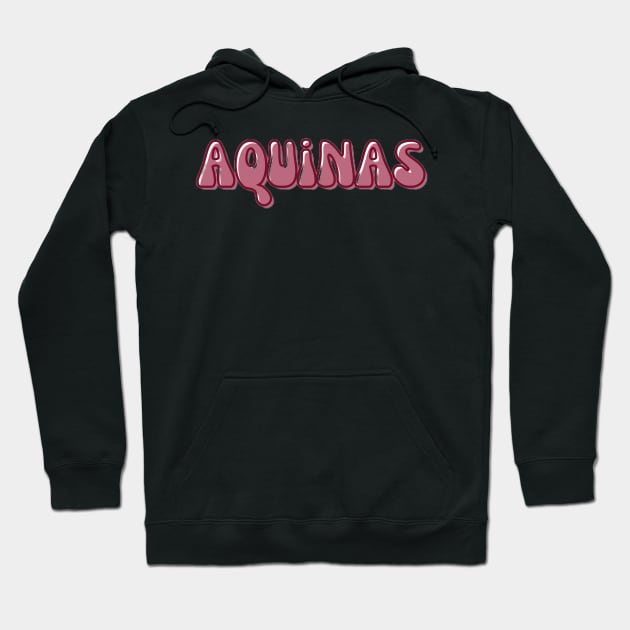 Retro Groovy Aquinas College Hoodie by opptop